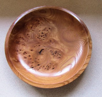 Burr elm bowl by Bill Burden